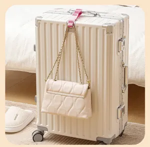 Portable travel luggage strap bag holder adjustable fixation belt for suitcase outdoor trip