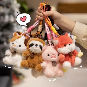 Cute Animal Plush Toy Pendant Scented Cartoon Doll Soft Stuffed Toy Bag Hanging Ornament Birthday Gift For Girls