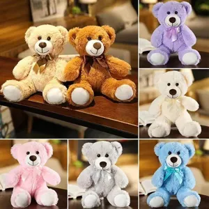 Carino Orsacchiotto di Peluche Giocattolo Morbido e Soffice Cuscino Bambola Compagno Regalo di Compleanno Per Bambini