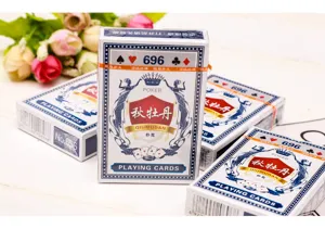 Qiumudan 696 jeu de cartes à jouer poker standard cartes papier divertissement famille