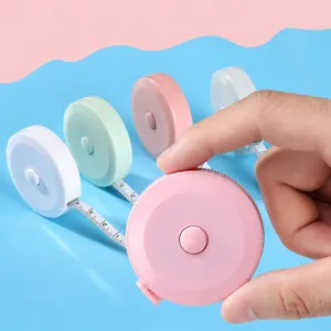 Mini Metro a Nastro Portatile Retrattile Righello Morbido Per Misurazione Corporea Plastica Carino Colore Macaron Strumento Sarto