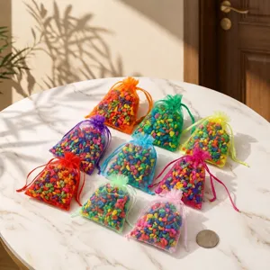 Ethnic Style Handmade Drawstring Scented Sachet Bag Corn Cob Deodorizing Air Freshener For Wardrobe Car Home