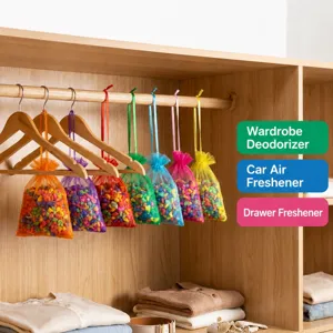 Hanging plant scented sachet bag for wardrobe closet drawer car air freshener pack