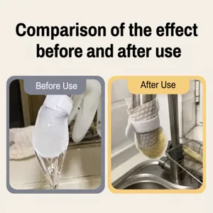 Faucet filter cotton bag for home kitchen tap, effective rust and impurity removal tool.