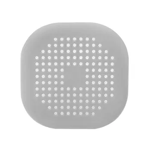 Copertura per scarico doccia in silicone grigio acchiappa capelli lavandino cucina bagno.