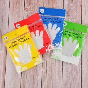 Gants en Plastique PE Jetables Transparent Épaissi Gants de Qualité Alimentaire Pour Cuisine Cuisson Restauration
