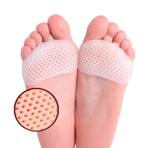 Silicone breathable forefoot pad high heel anti pain soft half size insert insoles