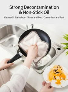 Thickened kitchen dish cloth cleaning rag absorbent cleaning towel for daily kitchen use.