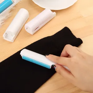 Portable foldable lint roller reusable washable clothes dust brush sticky hair cleaner tool