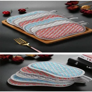 Double-sided silver wire cleaning cloth thickened kitchen dishwashing scouring pad sponge.