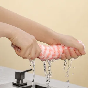 Chiffon de vaisselle absorbant épaissi torchon de cuisine coloré pour le nettoyage quotidien