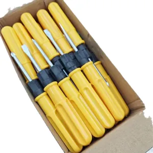 Mini dual-use screwdriver set portable cross flathead household repair tools wholesale