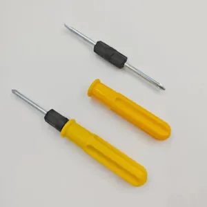 Mini portable multi-use double head screwdriver set household hand tool for repair and DIY.