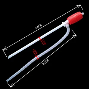 Manual fuel transfer pump siphon pump for car motorcycle liquid suction tool 54cm length