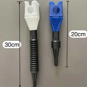 Portable oil funnel dual size clip-on multi-functional thickening funnel tool set