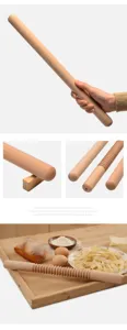 Matterello in legno di faggio mattarello per pasta attrezzo da cucina per cottura