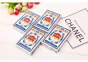 Lot de 4 cartes à jouer en papier épais poker créatif jeu de maison divertissement