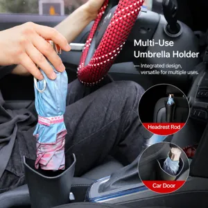 Scatola portaombrelli per auto, contenitore impermeabile multifunzionale per interni auto.