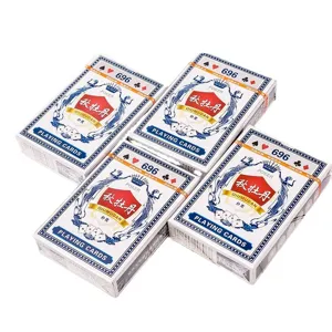 Qiumudan 696 cartes a jouer Poker 4 jeux papier epaissi jeux de famille divert