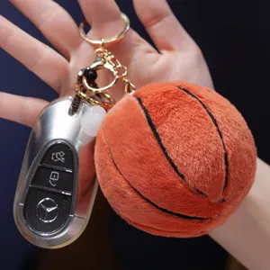 Plüsch Basketball Schlüsselanhänger Auto Schlüsselhülle niedlich flauschig Anhänger Geschenk