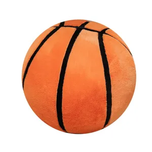 Plüsch Basketball Kissen weiches rundes Spielzeug süßes Sport Kissen Heimdeko Geschenk