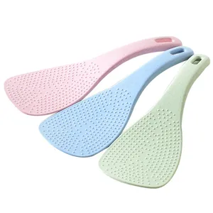 Non-stick rice paddle made of wheat straw, high temperature resistant kitchen rice spoon tool