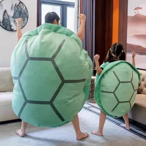 Jouet en Peluche Carapace de Tortue Portable Oreiller Géant Coussin Animal en Peluche Poupée