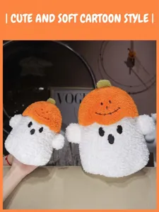 Cute halloween ghost pumpkin plush toy soft stuffed cushion pillow home room decor detail