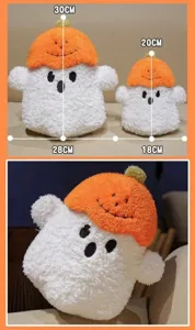 Halloween pumpkin ghost plush toy cute devil pillow soft cushion size chart specifications