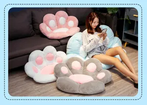 Süßes Katzenpfote Plüschkissen weiche faule Sofa Bodenmatte Gaming Stuhlteppich Heimdekoration