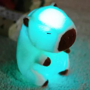 Schattig capibara glow pluche nachtlampje LED knuffel dier speelgoed voor slaapkamer decor