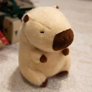 Leuke capybara pluche speelgoed zachte knuffelpop voor kinderen en huisdecoratie