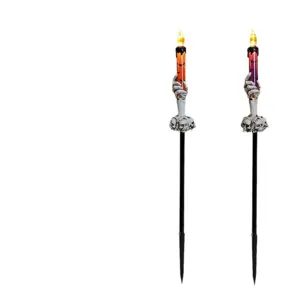 Halloween ghost hand candle garden stake lights for outdoor yard decor