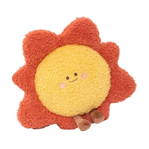 Cute sun flower plush toy pillow soft stuffed cushion for sofa home decor children gift