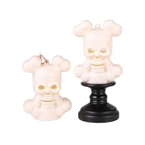 Veilleuse LED tête de mort Halloween décoration pour maison hantée et fête décor