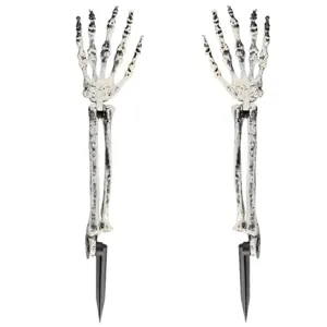 Realistische Halloween skelet handen tuin stekers voor spookachtige gazon en tuin decor