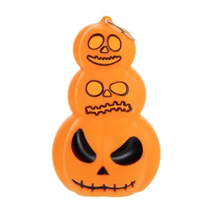 Lanterne citrouille d'Halloween empilée à trois niveaux pour décoration de fête festive