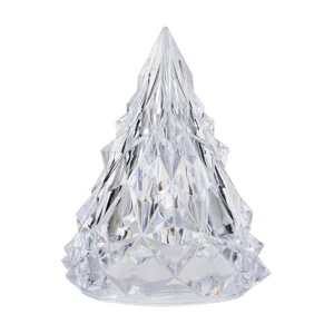 Minimalistische Kristall-Eisberg-Nachtlampe in Weihnachtsbaumform für das Schlafzimmer