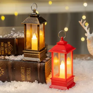 Retro LED electronic candle lantern set for festive Christmas home atmosphere decoration