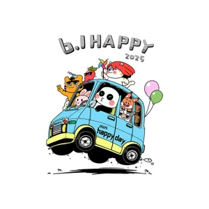 Pegatina de ventana de autobús de animales de dibujos animados para niños en 2025