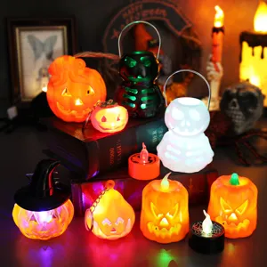 Halloween LED φαναράκια κολοκύθα και σκελετός για γιορτινή ατμόσφαιρα και διακόσμηση
