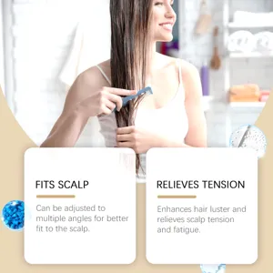 Peigne de massage manuel du cuir chevelu pour les soins capillaires, massage apaisant et relaxant.