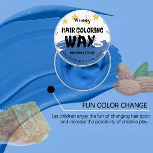 Wiiieey Kinder Haarfärbewachs 60g blaue Styling Haarpreme für Kinder kreatives Spiel