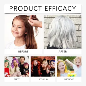 Bunte temporäre Haarfarbe Wachs für Kinder sicher abwaschbar Party Cosplay Styling Creme.