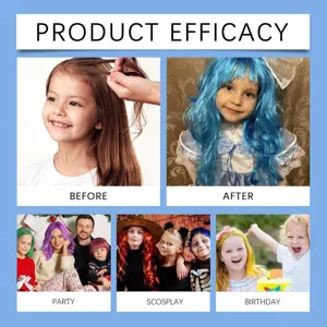 Temporäres Haarwachs für Kinder, bunte Styling-Creme für Party, Cosplay und kreativen Alltagssatz.