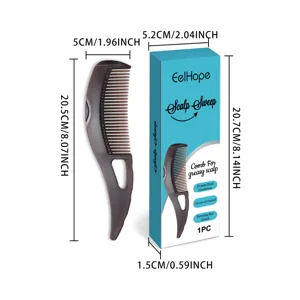 EelHope hoofdhuid reinigingsborstel met handvat en verpakking, professionele haarverzorgingstool.