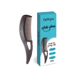 EELHOPE ergonomische hoofdhuid reinigingskam met verpakking voor haarverzorging en massage
