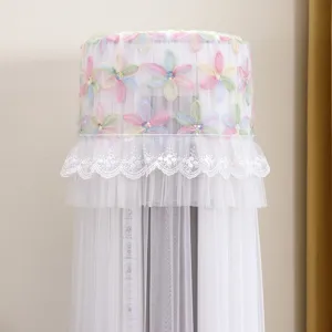Fundas para aire acondicionado vertical encaje malla floral cubierta protectora antipolvo