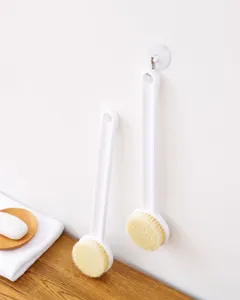 Long handle bath brush soft bristle body scrubber for shower bathroom back cleaning tool