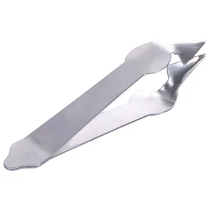 Stainless steel pineapple eye remover tool, kitchen fruit pitter clip for home cooking.